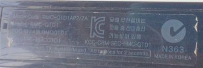 CONTROL REMOTO PARA TV SAMSUNG / CON COMANDO A DISTANCIA Y TECLADO / NUMERO DE PARTE BN59-01134B / BN5901134B / 01134B / RMC-QTD1 / A3LRMCQTD1 / MODELO ""RMC-QTD1AP2/ZA	 """ - Imagen 4
